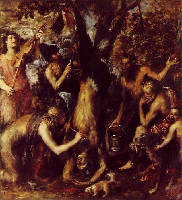 TIZIANO Vecellio The Flaying of Marsyas ar oil painting image